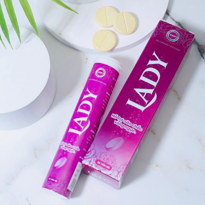 Viên Sủi LADY Chính hãng giúp hỗ trợ tăng vòng 1 nở ngực tròn to