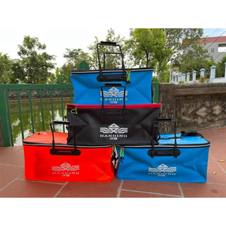 Thùng đựng cá gấp gọn thương hiệu handing, thùng đựng phụ kiện 70cm eva