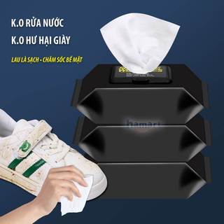 Bịch 80 Vải Ướt Spunlace Lau Giày Da Đa Năng Vệ Sinh Áo Khoác Sạch Bẩn Hiệu Quả Tiện Lợi