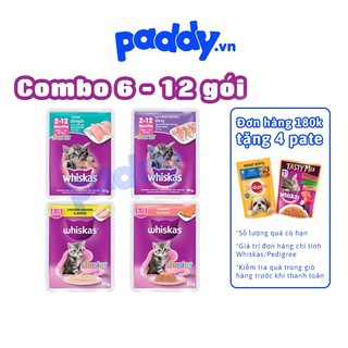 Combo Pate Cho Mèo Con Whiskas Junior Vị Cá Ngừ 80g