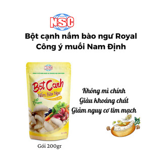 [ MUA 10 TẶNG 1] Bột Canh Nấm Bào Ngư Royal Cty muối Nam Định Tốt cho người cao huyết áp Gói 200gr Koshka Home