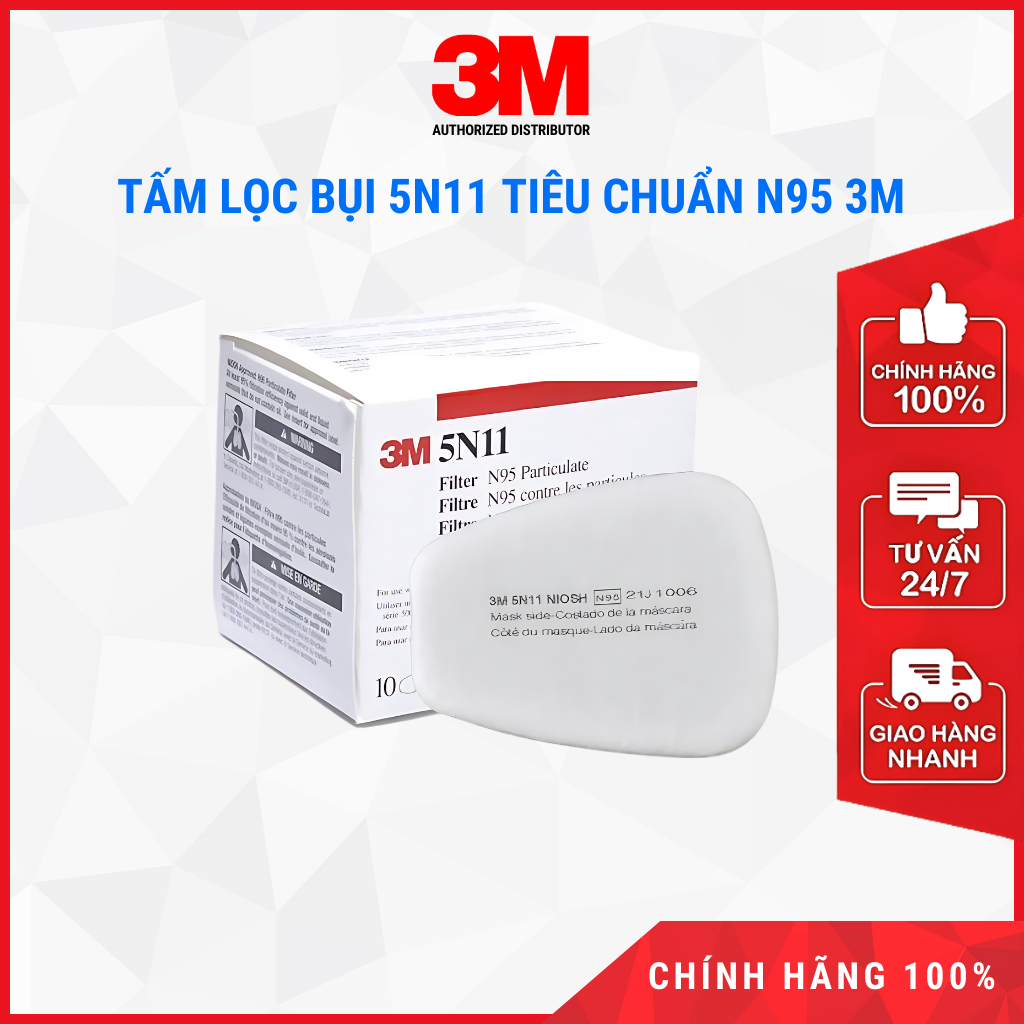 Tấm lọc bụi 3M 5N11 N95 (tấm)