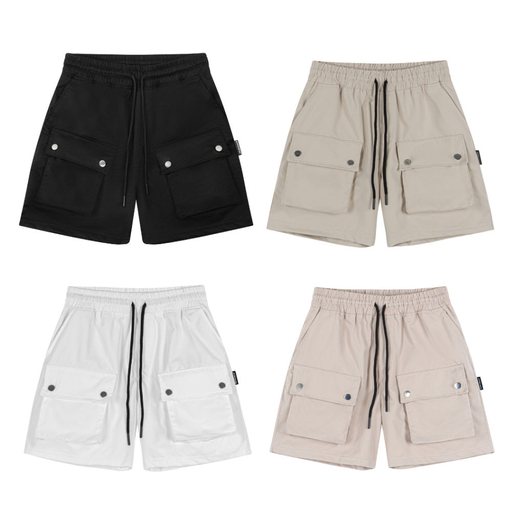 Quần Short Pocket SAIGONESE Quần Đùi Túi Hộp Unisex Nam Nữ 4 Màu -  QS02SG