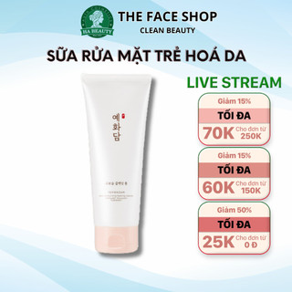 Sữa rửa mặt dưỡng cấp ẩm The Face Shop Yehwadam Deep Moisturizing Foaming Cleanser 150ml sạch sâu Hàn Quốc Hà Beauty