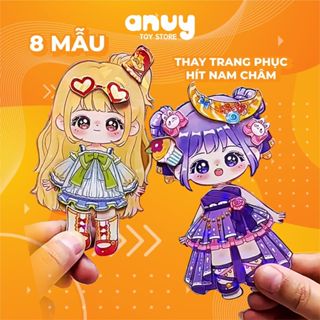 Búp bê từ tính Cô bé nam châm thay trang phục Công Chúa