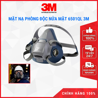 Mặt nạ phòng độc nửa mặt 3m 6501ql