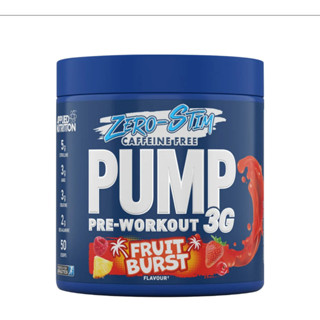 Pre workout không caffeine Applied Nutrition Pump 3G Pre Workout zero stim caffein free 375g hỗ trợ tập luyện
