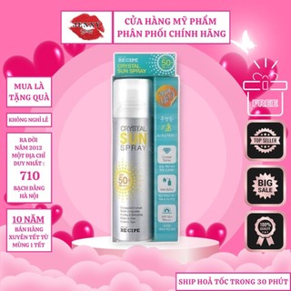 Xịt Chống Nắng Recipe Crystal Sun Spray SPF50 PA+++