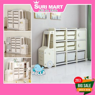 Kệ đồ chơi ô tô HOLLA/ Kệ đồ chơi tuần lộc , Tủ đồ chơi ô tô Bus BABYPODS
