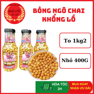 Bỏng ngô khổng lồ - bỏng ngô caramen - vị bơ - bắp rang bơ chai khổng lồ - chai 400g - 1kg2 - ngucoc_anvat