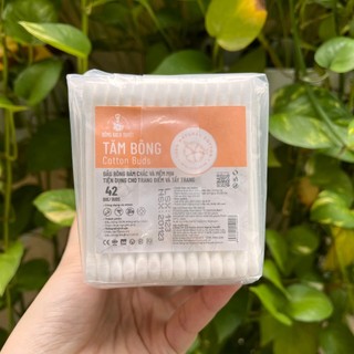 Combo 10 gói ( 42 Que/Gói ) chính hãng Bông Bạch Tuyết - Tăm bông thân nhựa 42 que COTTON BUDS