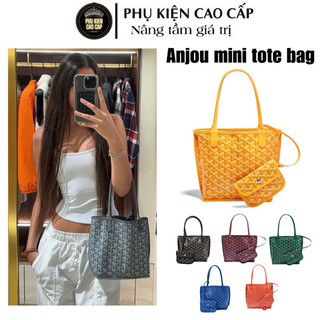 Mẫu túi tote cực kì trendy 2024 - anjou mini tote bag - kèm túi nhỏ phối đồ siêu xinh