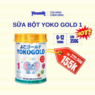 Sữa bột Yoko Gold 1 850g - Sữa công thức Vinamilk dưỡng chất tốt từ Nhật Bản, Vị Nhạt thanh mát, Tiêu hóa khỏe.