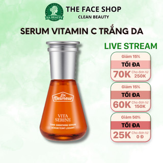 Serum dưỡng trắng da chống lão hóa dưỡng ẩm nám làm sáng da vitamin C The Face Shop Dr Belmeur Vita Serine Serum 45ml