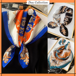 [NowShip2h] Khăn Lụa Vuông (Khăn Turban) Cung Điện Thanh Lịch Sang Trọng - Chất Liệu Chiffon - 70x70cm - Mã KL075