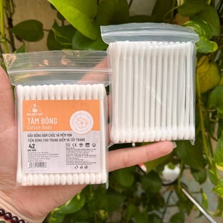 Tăm Bông Người Lớn COTTON BUDS gói 42 que chính hãng Bông Bạch Tuyết mẫu mới nhất ( 1 gói )