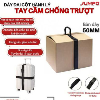 Dây Đai Vali Jumpo, Cột Hành lý Du Lịch, Thùng Carton Có Tay Cầm Chống Trượt, Chịu Được Sức Nặng Lớn