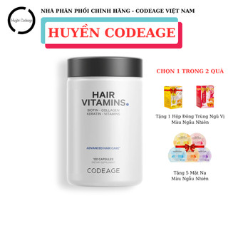 Viên uống Vitamins Hair Codeage 120 viên hỗ trợ mọc tóc