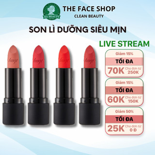 Son lì dưỡng siêu mịn có nhiều màu trẻ trung sang trọng môi quyến rũ The Face Shop fmgt Rouge True Matte 3.6g