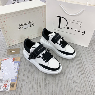 ⚜️[HÀNG CAO CẤP] - Giày Sneakers Mc Queen Trắng Quai Dây Đen Đế Cao - Giày MCQ Nam Nữ Hàng Loại 1 Full Box