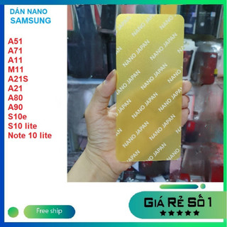 Dán cường lực dẻo nano siêu bền cho Samsung A51/ A71/ A11/ M11/ A21/ A21S/ A80/ A90 5G/ S10E/ S10 lite/ Note 10 lite
