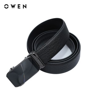 Owen - dây lưng belt233275 màu đen chất liệu da thật