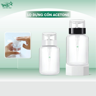 Lọ đựng cồn acetone 250ml đầu xịt - Bình nhún đựng nước lau gel chuyên dụng làm móng Nailbnd