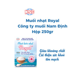 (Cty muối Nam Định) Muối biển nhạt Royal (Royal low sodium salt) Muối biển tự nhiên giàu khoáng Gói 250gr Koshka Home
