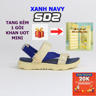 Fullbox-Sandal-giày quai hậu SYNDER SD2 màu xanh Navy-kèm quà