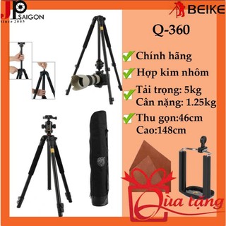CHÂN MÁY ẢNH TRIPOD BEIKE Q-360 - HÀNG CHÍNH HÃNG