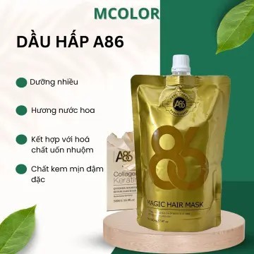 Collagen tươi A86 phục hồi tóc hư tổn khô sơ hấp ủ tóc hư tổn cho salon 500ml