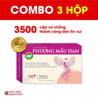 COMBO 3H PHƯỢNG MẪU ĐAN 40 viên  - Bổ trứng, dày niêm mạc, điều kinh, tăng khả năng thụ thai