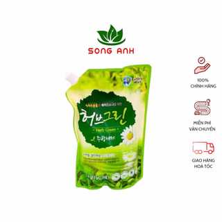Nước rửa bát sinh học bạc hà Bubble Wick túi 1kg (960ml) nội địa Hàn Quốc