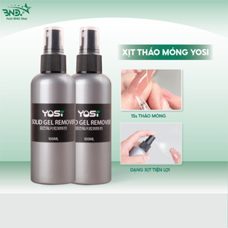 Xịt tháo móng giả YOSI 100ml - Nước tháo móng úp bằng base, gel và keo không nóng Nailbnd