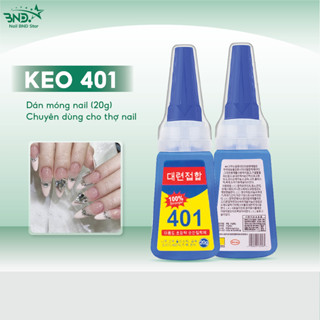 Keo 401 dán móng tay (20g) - Keo dán móng, đính đá loại tốt chuyên dụng làm nail