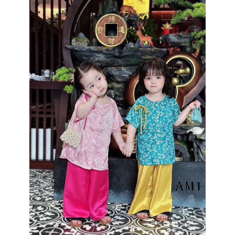 (8-18kg)Bộ quần áo bà ba hoa nhí TTR455 Đồ bộ quần áo cho bé gái xinh xắn