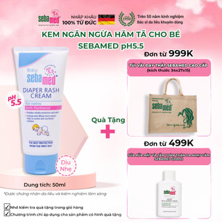 Kem ngăn ngừa hăm tã cho bé Baby Sebamed Diaper Rash Cream pH5.5 (50ml)