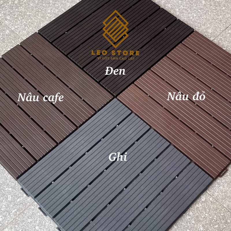 [XƯỞNG SẢN XUẤT] Tấm lót sàn nhựa giả gỗ cao cấp, tấm lót sàn ban công, sân thượng, bể bơi, vỉ lót sàn ngoài trời