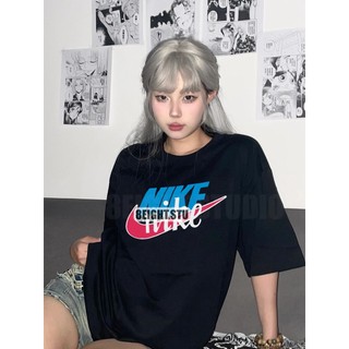 Áo thun unisex nam nữ nice logo vintage cotton 100% form oversize cao cấp vnxk