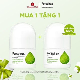 Lăn khử mùi Perspirex Comfort 20ml: Dành cho da nhạy cảm hoặc da thường ít đổ mồ hôi