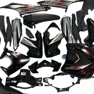  Bộ Dàn áo xe Wave RSX 110  đời  2010  đến 2011  màu ĐEN -  nhựa trắng nguyên sinh ABS LOẠI ĐẸP