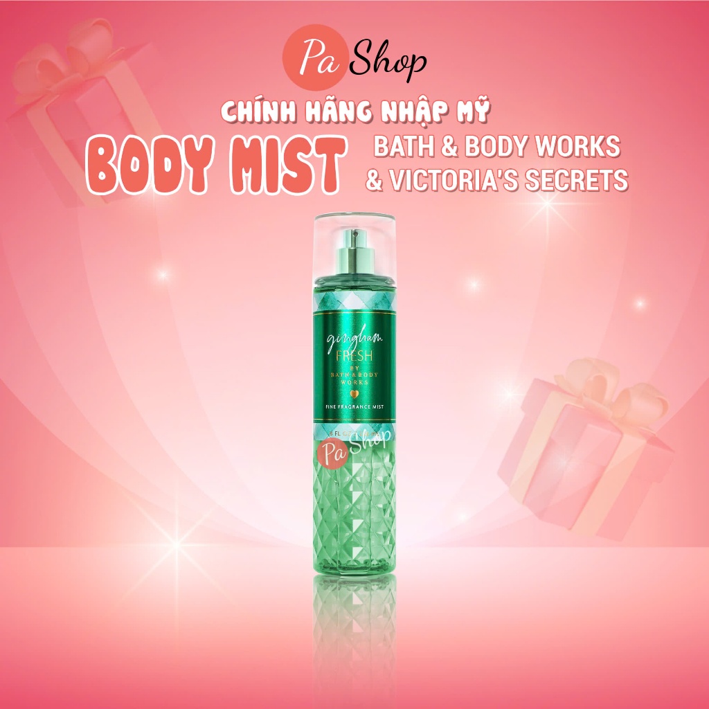 Body mist Gingham Fresh xịt thơm toàn thân