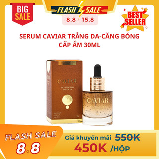 Serum trắng da Caviar , cấp ẩm căng bóng Caviar Ampoule - trẻ hóa da, khóa ẩm bề mặt da tinh chất trứng cá tầm đen