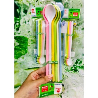 Muỗng khuấy decor thức uống 6 cái/ set - Muỗng khuấy sinh tố HPB114 nhiều màu sắc siêu tiện lợi