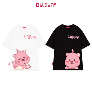 Áo thun cặp đôi BY.DUNI nam nữ form rộng Local Brand unisex, áo cặp bạn thân vải cotton LOOPY