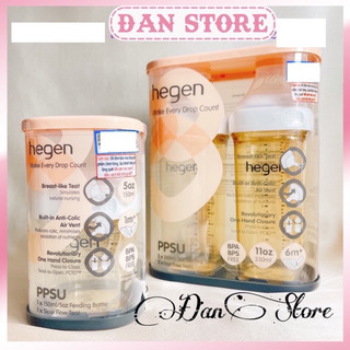 Bình sữa Hegen chính hãng 60ml 150ml 240ml 330ml fullbox, tách set đổi núm 1 2 3 Y tại Long Biên