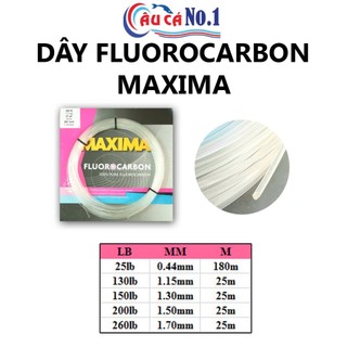 [DÂY FLUOROCARBON] DÂY CÂU CÁ FLUOROCARBON MAXIMA 150lb/ 200lb/ 260lb NHẬP KHẨU TỪ ĐỨC
