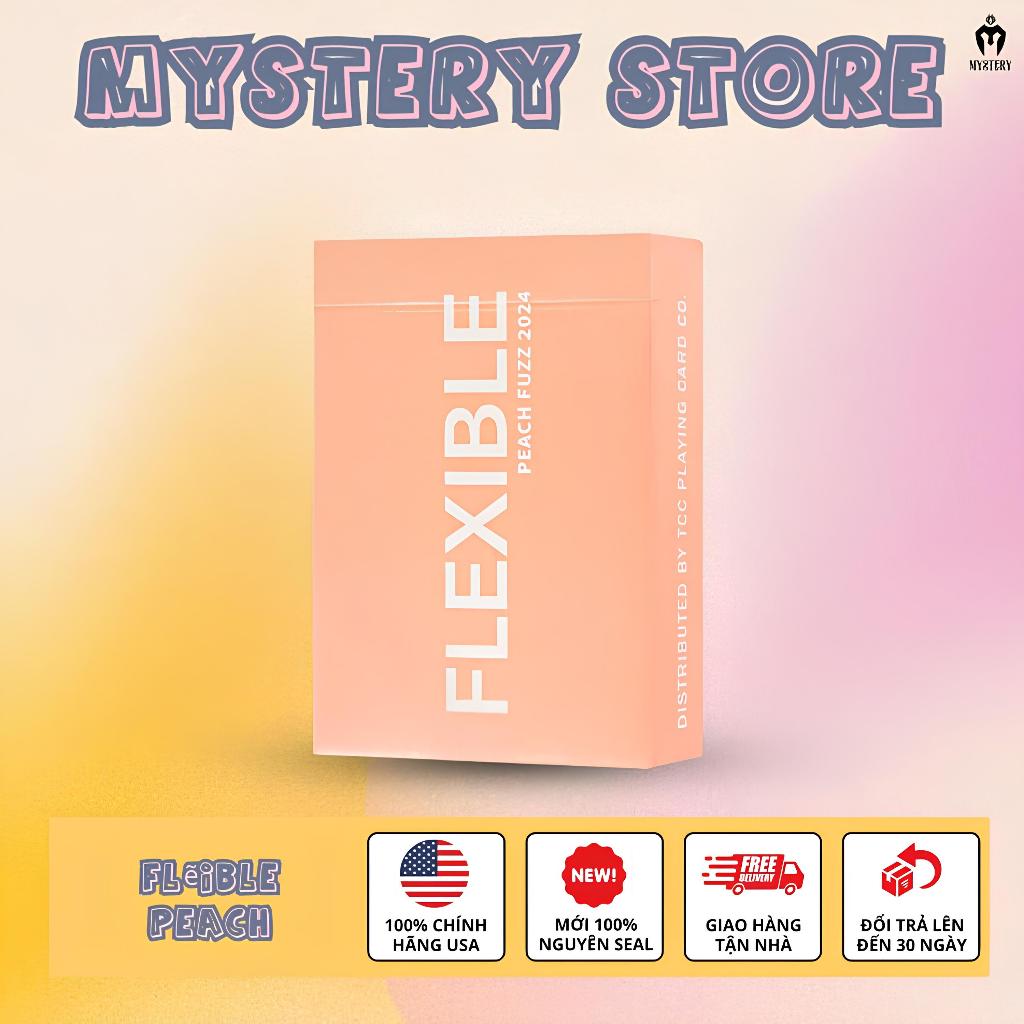 Bộ bài tây, bài ảo thuật USA CAO CẤP CHÍNH HÃNG: FLEXIBLE PEACH - Bài Mỹ Chính Hãng - Bài ảo thuật (