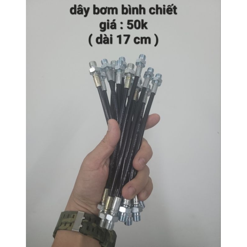ống bơm ngắn ( dùng bình chiết )