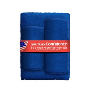 Bộ 3 khăn microfiber confidence